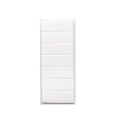 7 Patins adhésifs rectangulaires Blanc en mousse 45x15mm