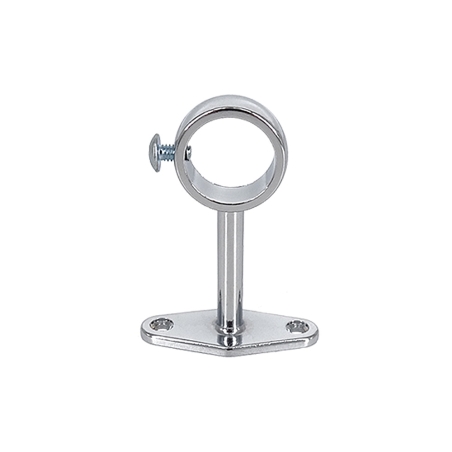 Support de penderie central cylindrique Diam.20mm Chrome