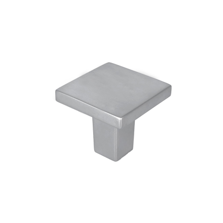 Bouton de meuble NELIO Carré 30x30mm Chrome mat - Zamak