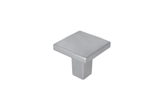 Bouton de meuble NELIO Carré 30x30mm Chrome mat - Zamak