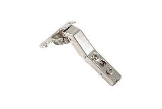 Charnière invisible d'angle amortie À clipser ouverture 45°