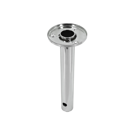 Pied de meuble tube Chrome H.190mm Diam.25mm - Acier