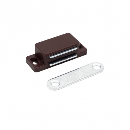 Loqueteau magnétique rectangulaire Marron 4kg L.40mm