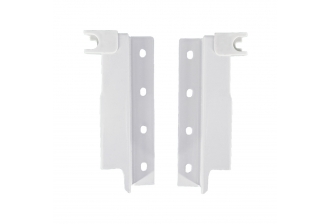 2 Adaptateurs dos bois H.190mm Blanc - Acier