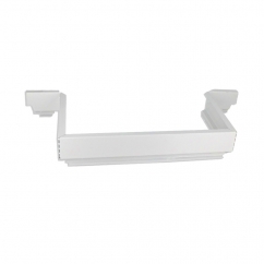 Paroi arrière pliable pour tiroir sous évier Blanc H.80mm - Métal