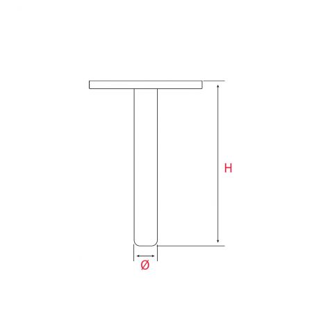 Kit 4 pieds de meuble filaires Blanc H.146.5mm +1 pied H.138mm - Acier