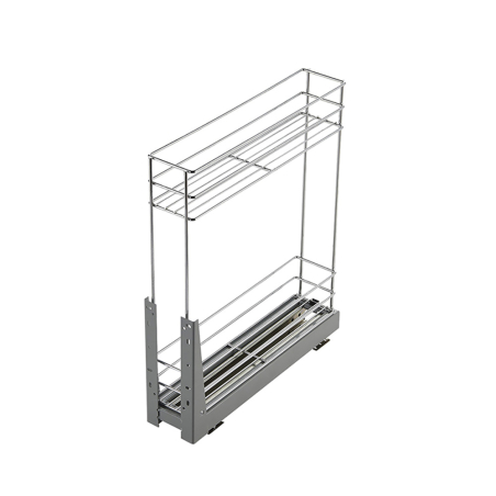 Porte-bouteille coulissant amorti Meuble 150 ou 200mm - Acier