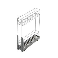 Porte-bouteille coulissant amorti Meuble 150 ou 200mm - Acier
