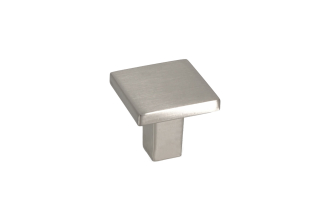 Bouton de meuble NELIO Carré 30x30mm Chrome mat - Zamak