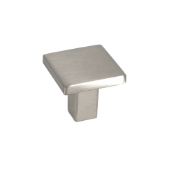 Bouton de meuble NELIO Carré 30x30mm Chrome mat - Zamak