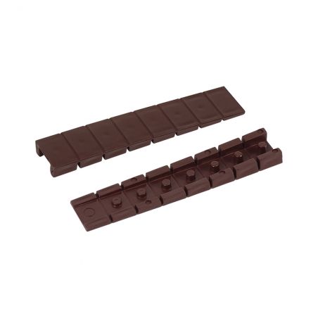 8 Cales meuble Marron foncé sécables 100x20mm - Plastique