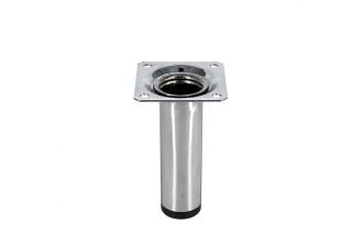 Pied de meuble cylindrique Chrome Diam.30mm - Acier