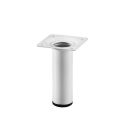 Pied de meuble cylindrique Blanc Diam.30mm - Acier