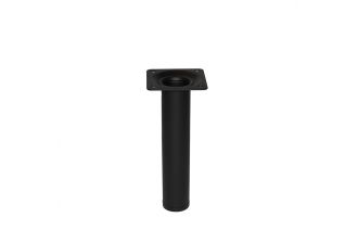 Pied de meuble cylindrique Noir Diam.30mm - Acier