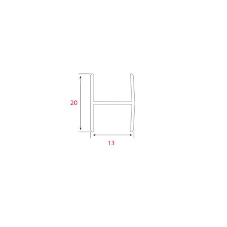 2 Raccords d'angle 180° pour plinthe décor Aluminium H.150mm - PVC