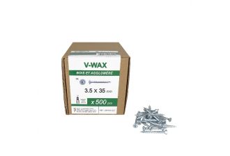 500 Vis à bois tête fraisée TORX Type 17 Cut 3.5x35mm - Acier zingué CR3+