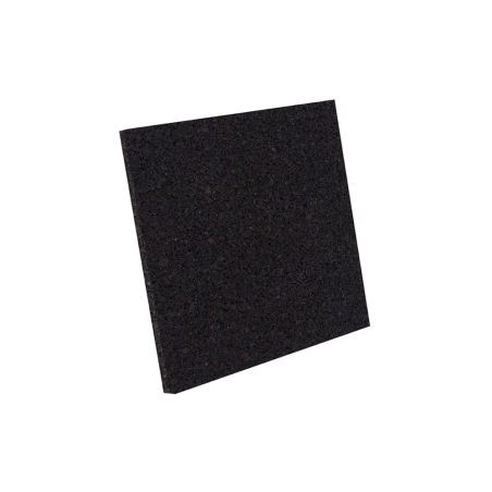 Tapis anti-vibration Noir - 610x610mm - Caoutchouc recyclé