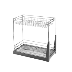 Rangement coulissant P.477mm Meuble 300mm - Acier