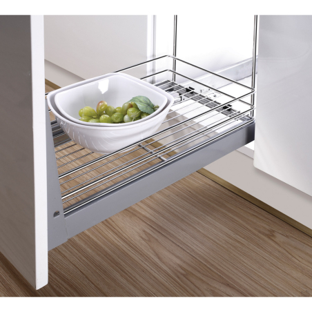 Rangement coulissant P.477mm Meuble 300mm - Acier