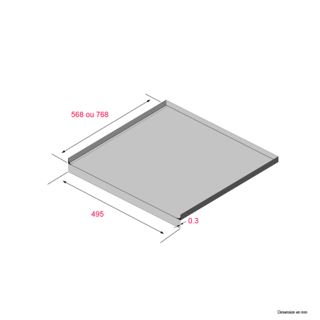 Protection sous-évier pour meuble - Aluminium