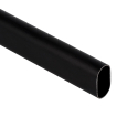 Barre de penderie Noire Ovale 30x15mm