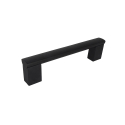 Poignée de meuble KITO Noir mat - Entraxe 96 | Longueur 110 - Aluminium plein anodisé