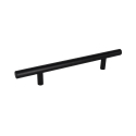 Poignée de meuble MAIA Noir mat - Entraxe 96 | Longueur 176 | Diamètre 12 - Aluminium plein anodisé