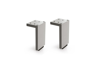 2 Pieds de meuble Design - Aluminium