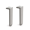 2 Pieds de meuble Design - Aluminium