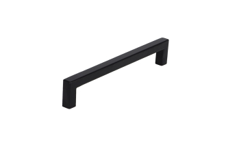 Poignée de meuble ANCARA Noir Mat Entraxe 160 Inox brossé