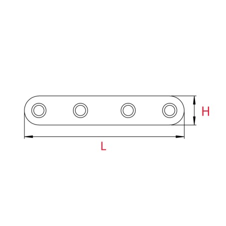Patte d'assemblage plate L.120mm - Acier zingué