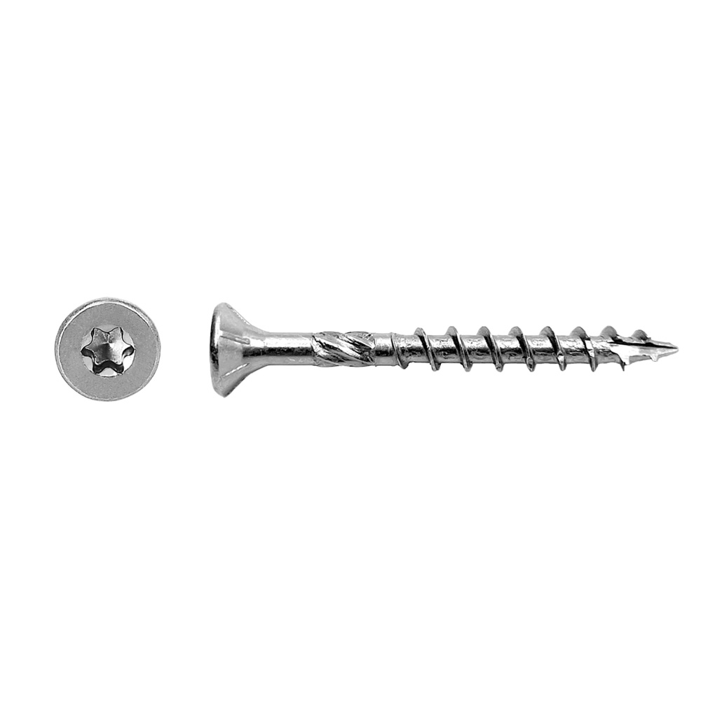 500 Vis à bois tête fraisée TORX Ø5 filetage partiel - Acier zingué