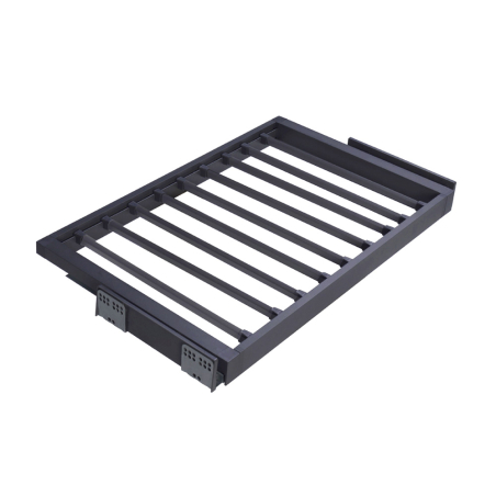 Porte-pantalons coulissant Anthracite amorti - P.450mm - Acier