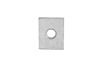 Mini plaque de fixation rectangulaire - 25x20x5mm - Acier Geomet 500B