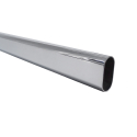 Barre de penderie Chrome Ovale 30x15mm - Acier