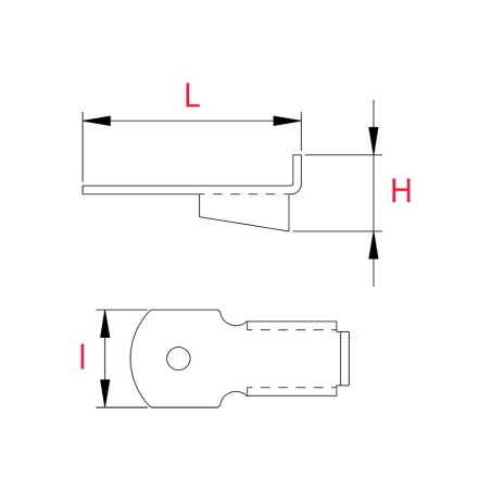 20 Taquets pour crémaillère L.23mm - Acier Laitonné