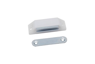 Loqueteau magnétique rectangulaire Blanc 6-7kg