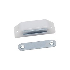 Loqueteau magnétique rectangulaire Blanc 6-7kg