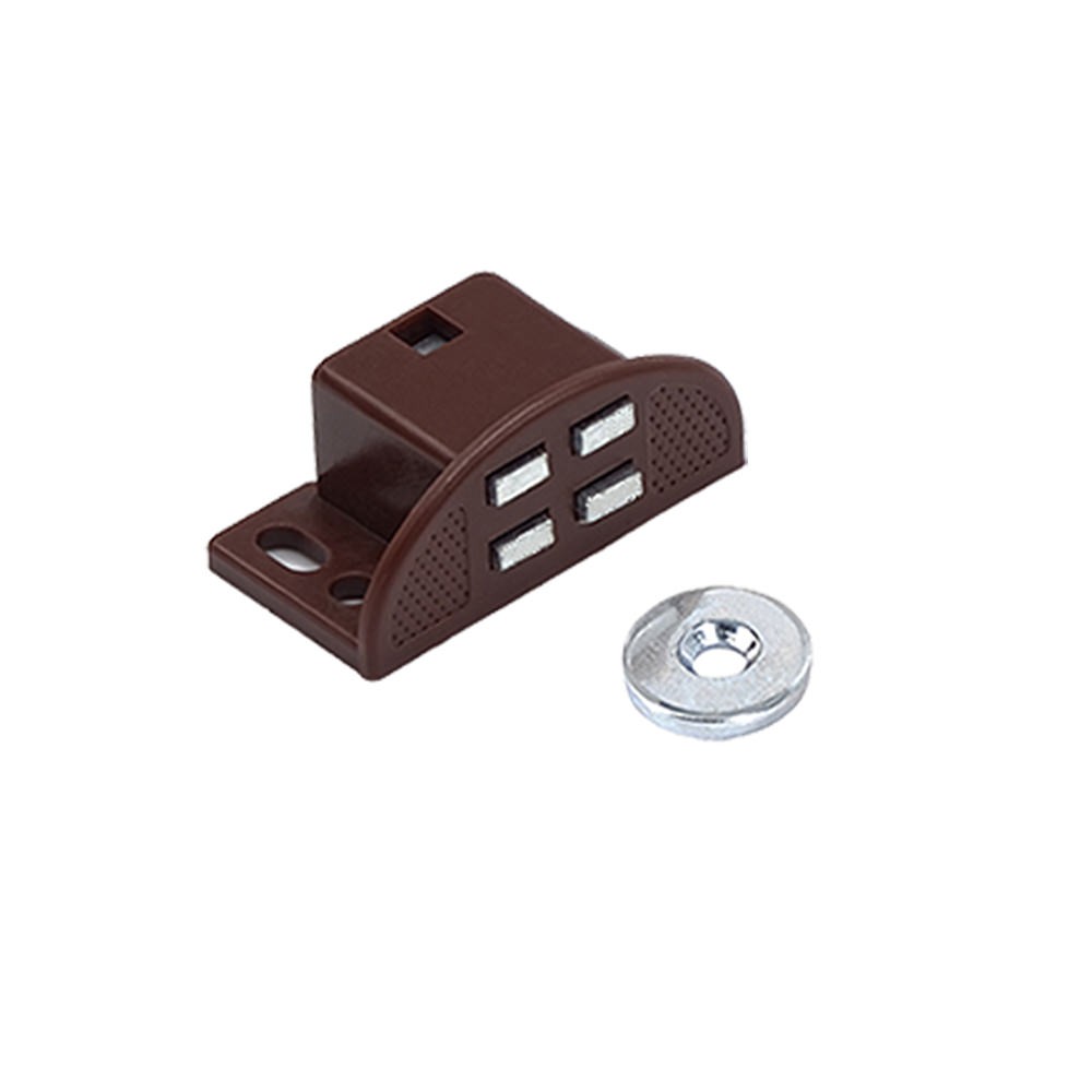 Loqueteau magnétique rectangulaire Marron 6kg L.36mm