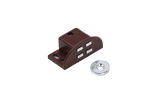 Loqueteau magnétique rectangulaire Marron 6kg L.36mm