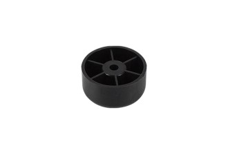 Pied de meuble rond Noir Diam.40mm - Plastique