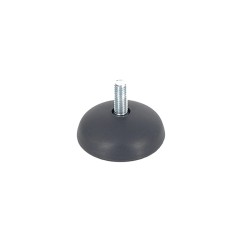 Vérin de réglage bombé Gris anthracite pour meuble Diam.52mm À visser