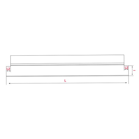 Barre de seuil de porte anodisé ajustable L.930mm PMR Aluminium