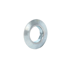 Rosette à colleret à coller pour batteuse Diam.34mm - Acier zingué