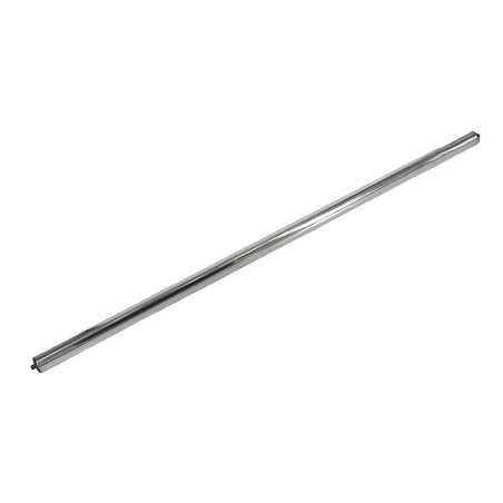 Barre de penderie extensible Chrome ronde Diam.20mm L.650-1150mm - Acier