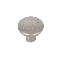 Bouton de meuble APALI conique Nickel Mat diam.27mm - Zamak