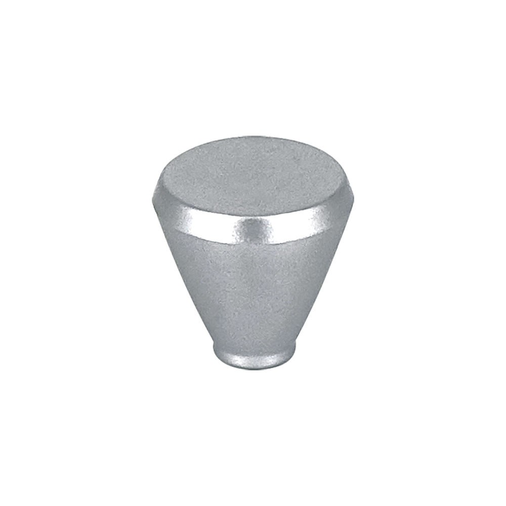 Bouton de meuble CONIKO Gris métallisé diam.26mm - Plastique