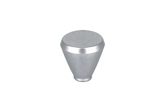 Bouton de meuble CONIKO Gris métallisé diam.26mm - Plastique