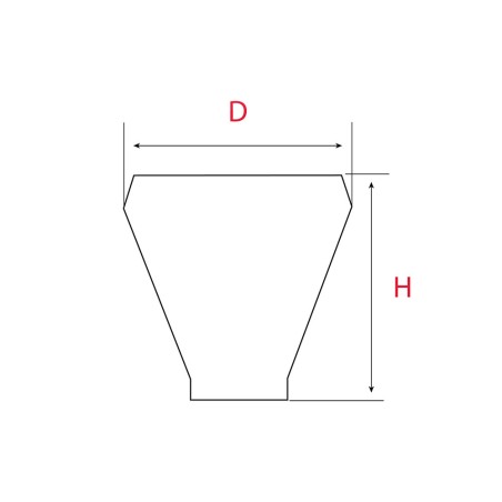 Bouton de meuble CONIKO Gris métallisé diam.26mm - Plastique