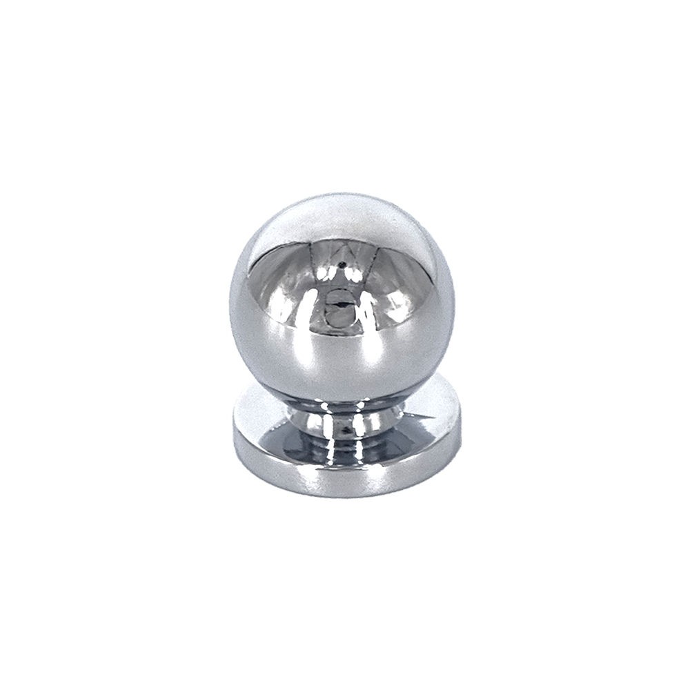 Bouton de meuble PALINA Chrome diam.15mm - Zamak